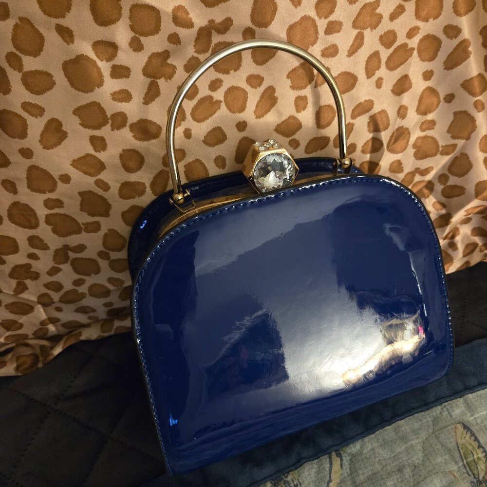 Blue Vegan Purse